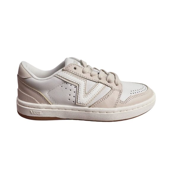 VANS Lowland 2.0 Sneaker in Marshmallow White Leather NEW in BOX Women's SZ 5 - Picture 3 of 12